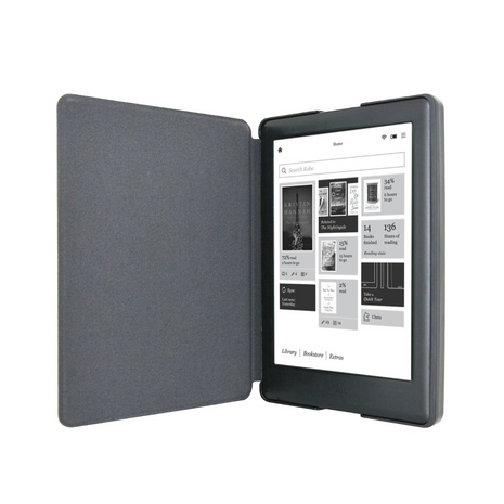 rol kamp Natte sneeuw Kobo Glo HD (6") N437 - Hard Cover Hoes / Slimfit Sleepcover - Zwart -  UwEreader.nl