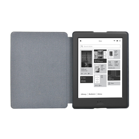 rol kamp Natte sneeuw Kobo Glo HD (6") N437 - Hard Cover Hoes / Slimfit Sleepcover - Zwart -  UwEreader.nl