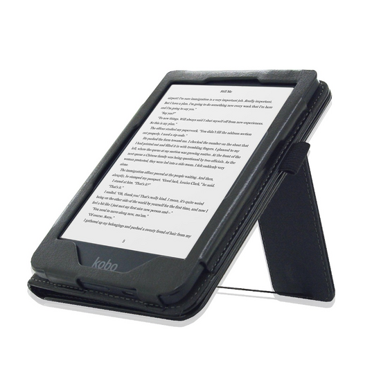 Kobo Clara HD (6&quot;) N249 - 2in1 Stand Cover / Hoesje / Sleepcover - Zwart