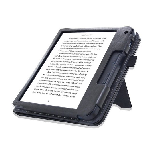 Kobo Libra 2 (7") N418 - 2in1 Stand Cover / Hoesje / Sleepcover - Zwart