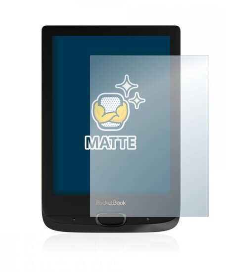 Matte Screenprotector - Pocketbook Basic Lux 2 (6&quot;) PB616 - type: Matte Pro (BSC-04)