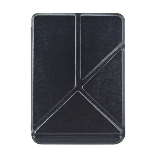 OP=OP - Kobo Clara BW (6") N365 - Origami Hoes / Slimfit Sleepcover - Zwart