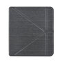 Kobo Libra 2 (7&quot;) N418 - Origami Hoes / Slimfit Sleepcover - Houtpatroon Zwart