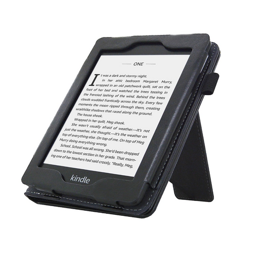 Amazon Kindle Paperwhite (6") 10th Generation - 2in1 Stand Cover / Hoesje / Sleepcover - Zwart