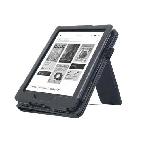 Kobo Aura 1st Edition (6") N514 - 2in1 Stand Cover / Hoesje / Sleepcover - Zwart